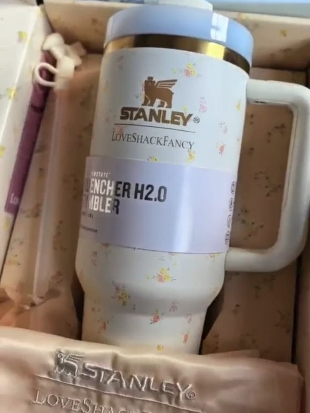 Stanley x LoveShackFancy Quencher H2.0 Floral Tumbler with Handle